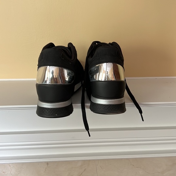 Anjou Femme Black/Silver Sneakers Size 40 /Size 7 (Preowned) - Picture 5 of 7